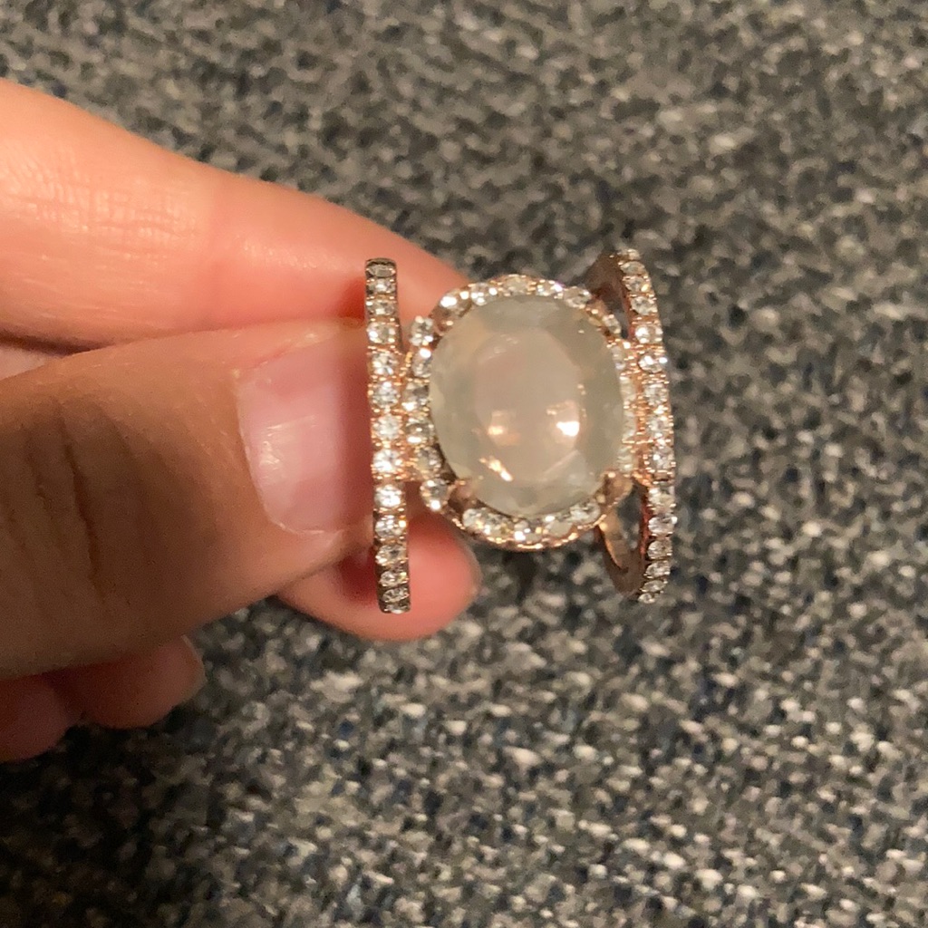 Moonstone Double Ring